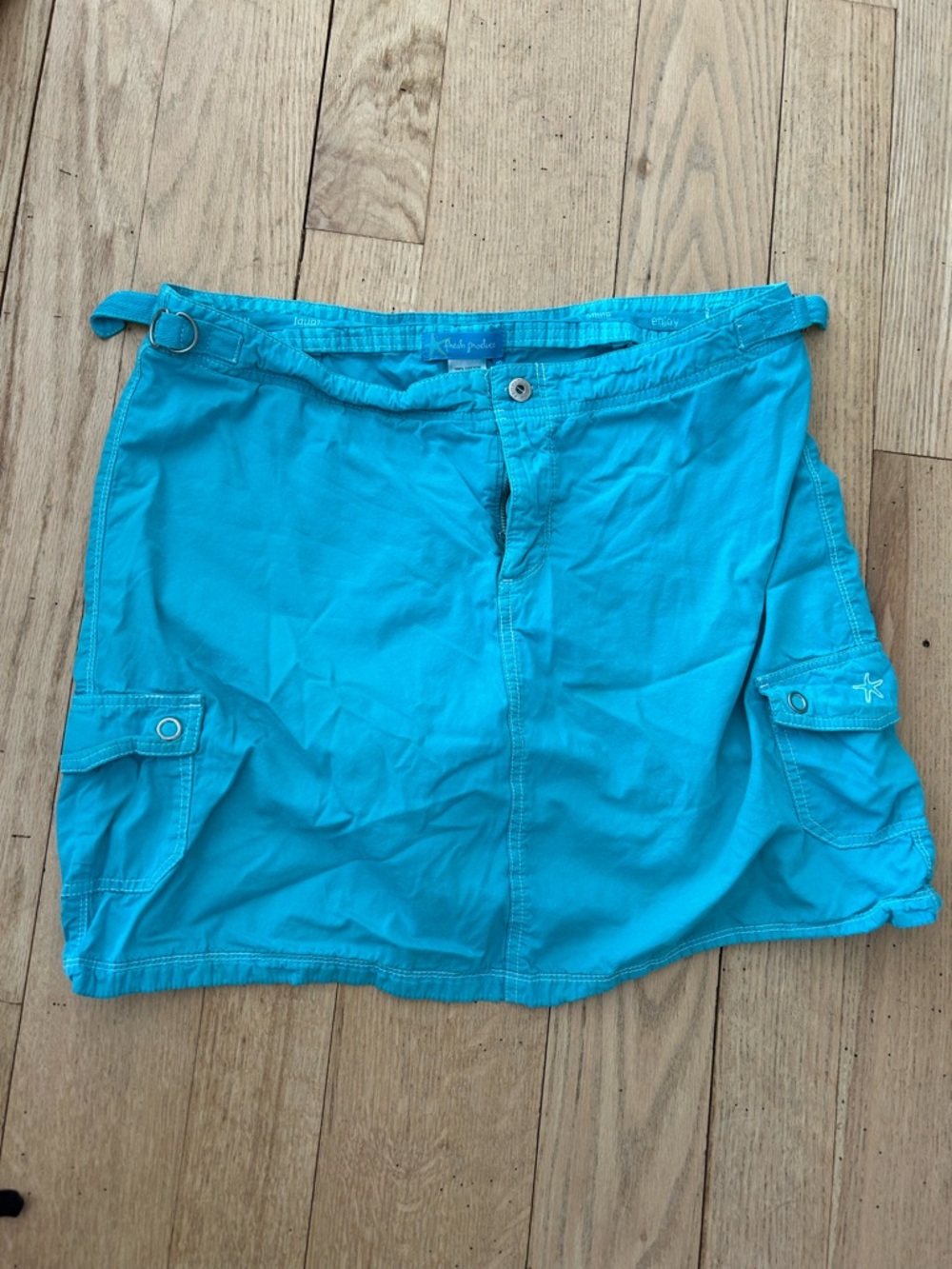 fresh produce Turquoise Blue Cargo Skort